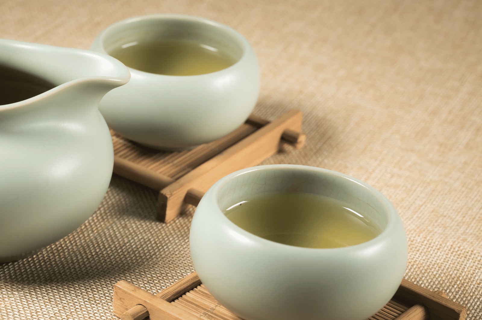 茶席与茶具细节场景示意